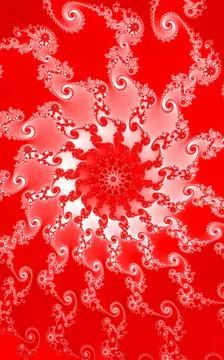 Red pattern in indian style Stock Illustration