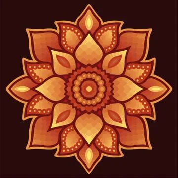 Red pattern isolated on the purple background Stock Illustration