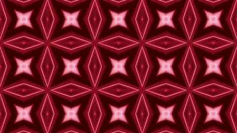Red pattern kaleidoscope effect background Illustrazione stock