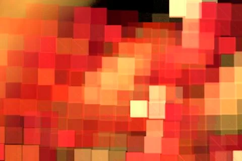 Red pattern square, abstract modern background with fractal shapes for web de 스톡 일러스트