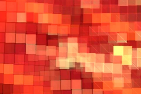 Red pattern square, abstract modern background with fractal shapes for web de 스톡 일러스트
