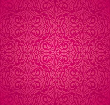 Red pattern wallpaper design Stock Illustration