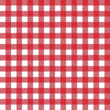 Red patterns tablecloths stylish a illustration design. Stock Illustration