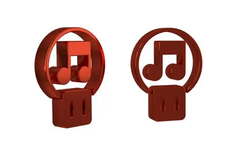 Red Pause button icon isolated on transparent background. Stock Illustration