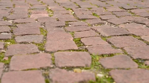 Red pavement with slide effect motion Stock Footage 42991288