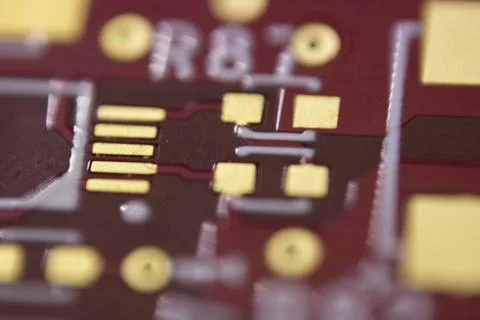 Red PCB Stock Photos