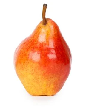 Red pear closeup Stock Photos