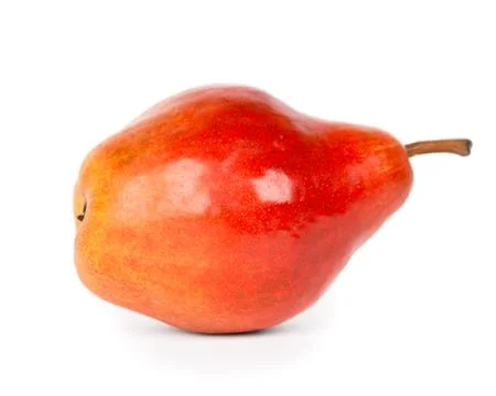 Red pear closeup Stock Photos
