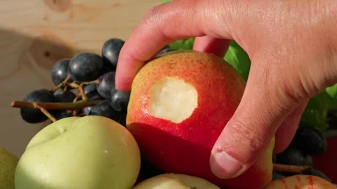 Red pear Stock Footage 319315283