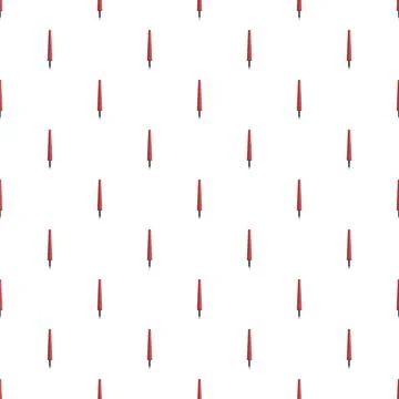 Red pen tool seamless repeating pattern background Stock Illustration