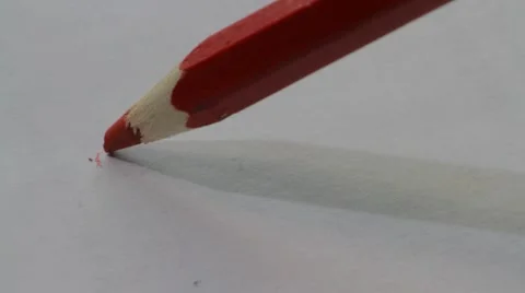 Red pencil Stock Footage 60614668