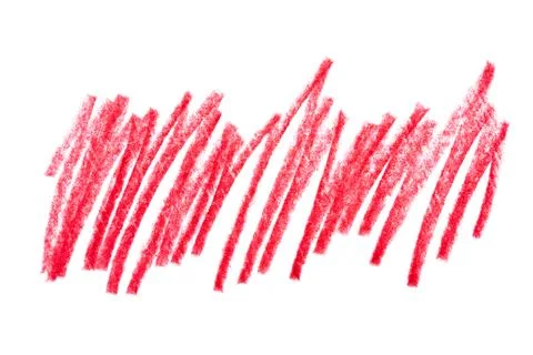 Red pencil hatching on a white background. Stock Illustration