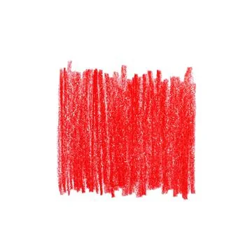 Red pencil hatching on white background, top view 스톡 사진
