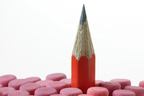Red pencil Stock Photos