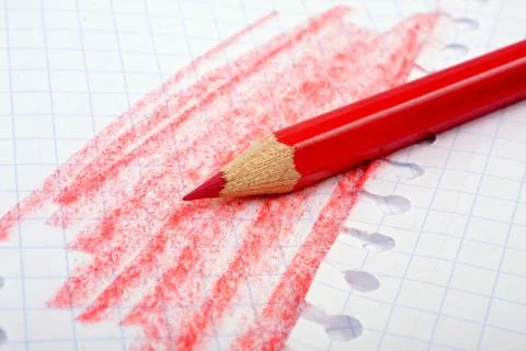 Red pencil Stock Photos