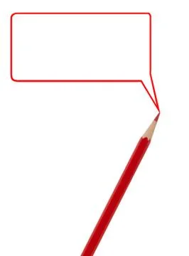 Red pencil writing Stock Photos