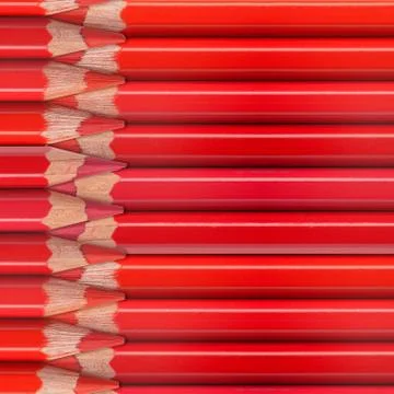 Red pencils background Stock Photos
