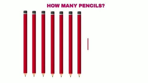 Red Pencils Lined Up for Quiz Stock Footage 318282330
