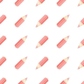 Red pencils on white Stock-Illustration