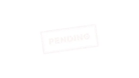 Red Pending Rubber Stamp Effect on White Background 4K Stock Footage 339029520