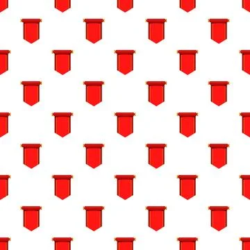 Red pennant banners creating seamless decorative pattern 스톡 일러스트