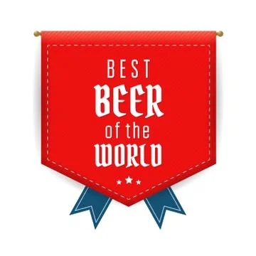 Red pennant Stock Illustration