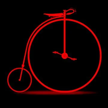 Red Penny Farthing Stock Illustration