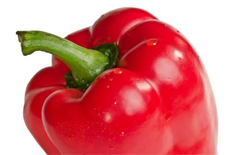 Red pepper and a drop of Stock Photos