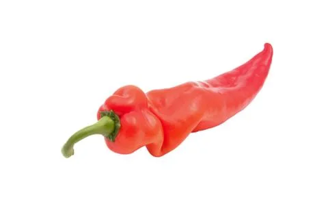 Red pepper with clipping path 库存照片