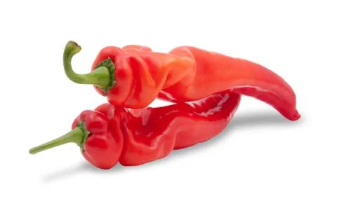 Red pepper with clipping path Stock Photos