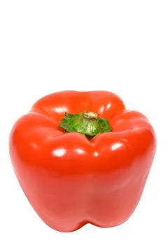 Red Pepper with Clipping Path 스톡 사진