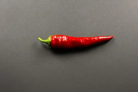 Red pepper on a dark background close-up Stock-Fotos