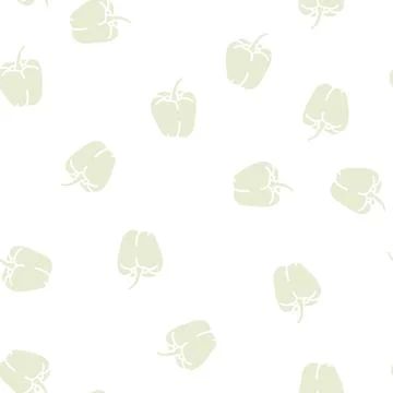 Red pepper glyph seamless pattern 库存插图