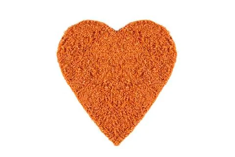 Red pepper heart shape Stock Photos