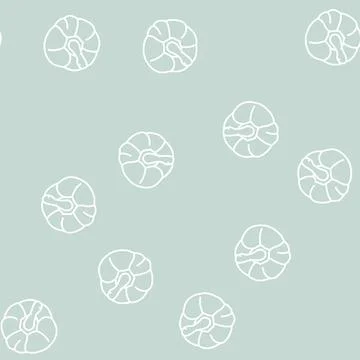 Red pepper ingredient line seamless pattern Stock Illustration