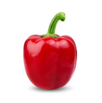 Red pepper islated on white background. full depth of field Stock Photos