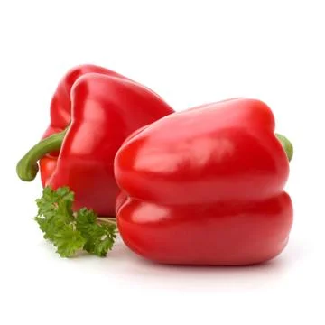 Red pepper isolated on white background Stock Photos