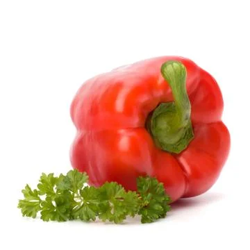Red pepper isolated on white background Stock Photos