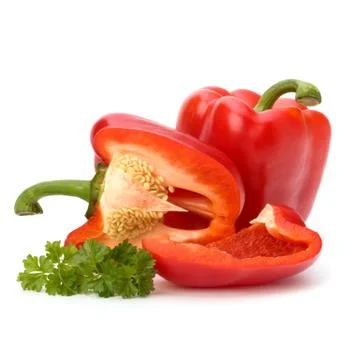 Red pepper isolated on white background Stock Photos