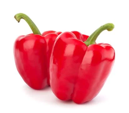 Red pepper isolated on white background Stock Photos