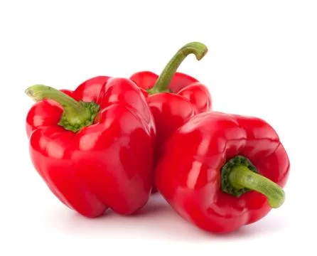 Red pepper isolated on white background Stock Photos