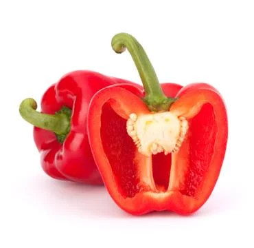 Red pepper isolated on white background Stock Photos
