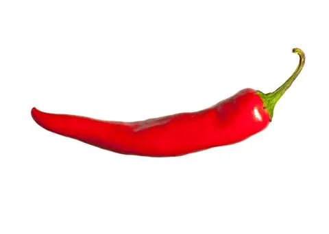 Red  pepper isolated on a white background Stock Photos