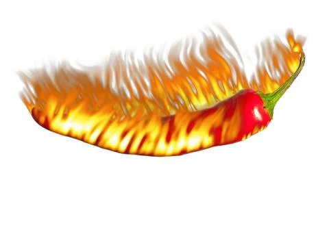 Red  pepper isolated on a white background Stock-Fotos