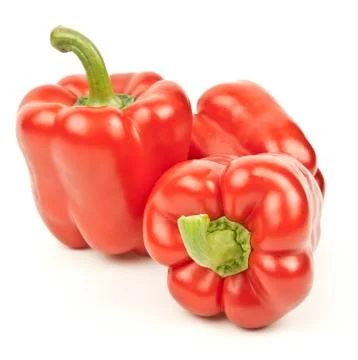 Red pepper isolated on white background Stock Photos