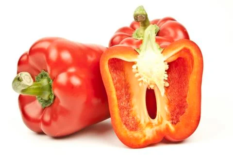 Red pepper isolated on white background Stock-Fotos