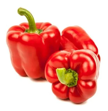 Red pepper isolated on white background Stock Photos