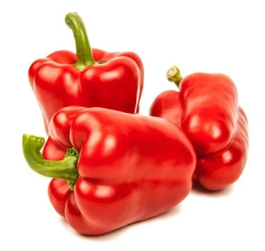 Red pepper isolated on white background Stock Photos