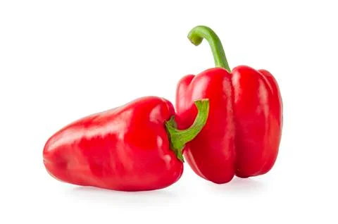 Red pepper isolated on white background Stock Photos