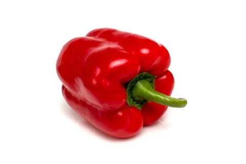 Red pepper isolated on white background Stock Photos